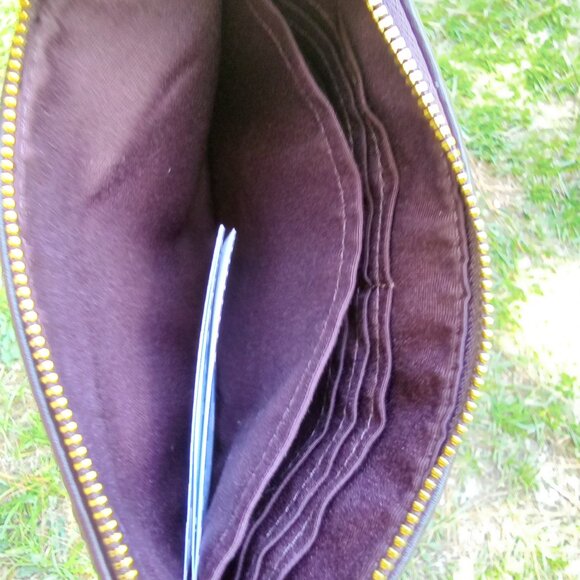 Coach Set Signature Jacquard Strips Zip Hobo Bag & Wristlet NWOT with Care Cards - Picture 7 of 13